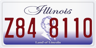 IL license plate Z848110