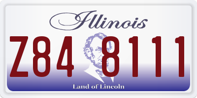 IL license plate Z848111