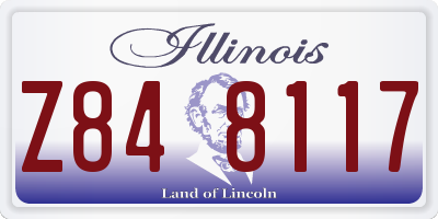 IL license plate Z848117