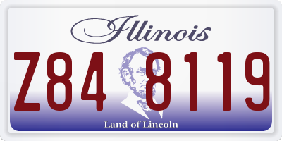 IL license plate Z848119