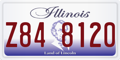 IL license plate Z848120