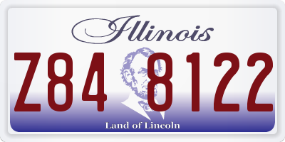 IL license plate Z848122
