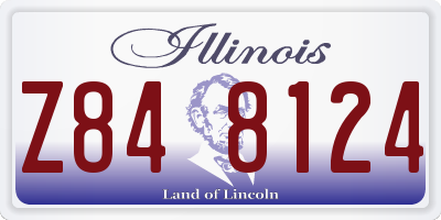 IL license plate Z848124