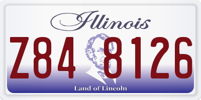 IL license plate Z848126