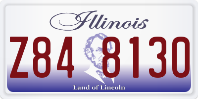 IL license plate Z848130