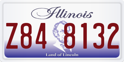 IL license plate Z848132