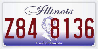 IL license plate Z848136