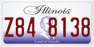 IL license plate Z848138
