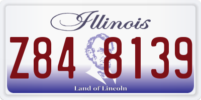 IL license plate Z848139