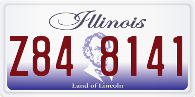 IL license plate Z848141