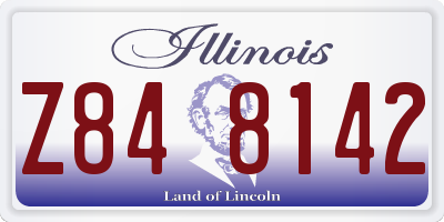 IL license plate Z848142
