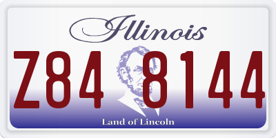 IL license plate Z848144