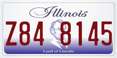 IL license plate Z848145