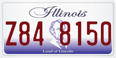 IL license plate Z848150