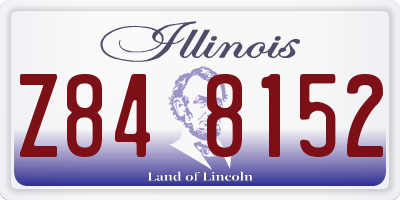 IL license plate Z848152