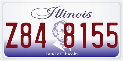 IL license plate Z848155