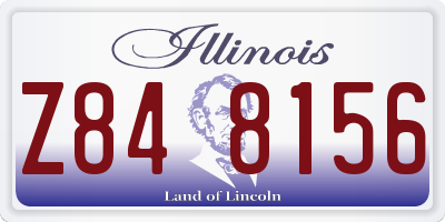 IL license plate Z848156