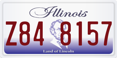 IL license plate Z848157