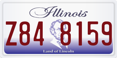 IL license plate Z848159