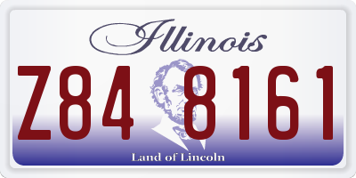 IL license plate Z848161