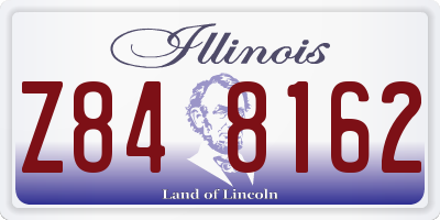 IL license plate Z848162