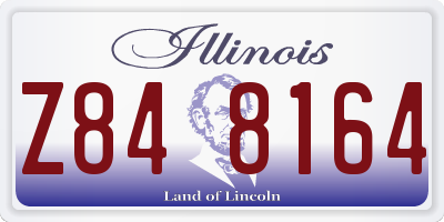 IL license plate Z848164