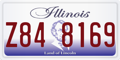 IL license plate Z848169