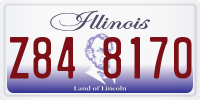 IL license plate Z848170