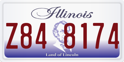 IL license plate Z848174