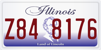 IL license plate Z848176