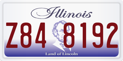 IL license plate Z848192