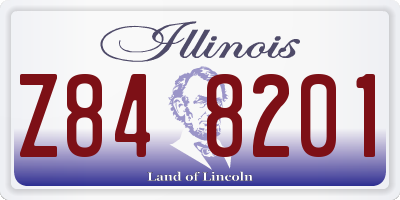 IL license plate Z848201