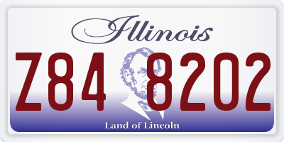 IL license plate Z848202