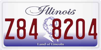 IL license plate Z848204