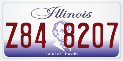 IL license plate Z848207