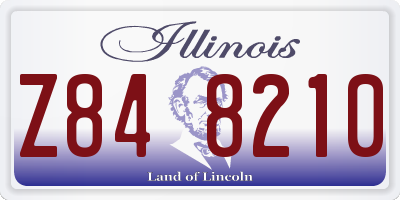 IL license plate Z848210