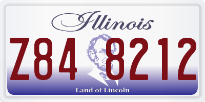 IL license plate Z848212