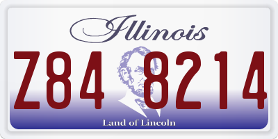 IL license plate Z848214