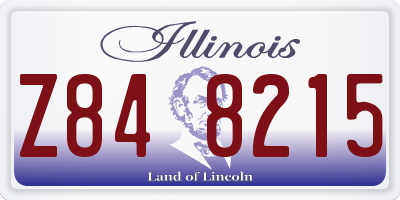 IL license plate Z848215
