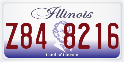 IL license plate Z848216