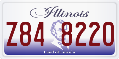 IL license plate Z848220