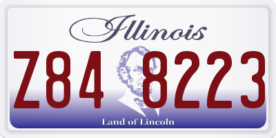 IL license plate Z848223