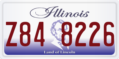 IL license plate Z848226