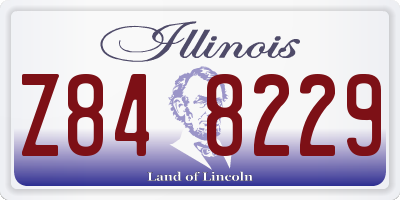 IL license plate Z848229