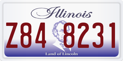 IL license plate Z848231