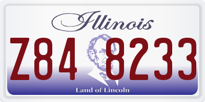 IL license plate Z848233