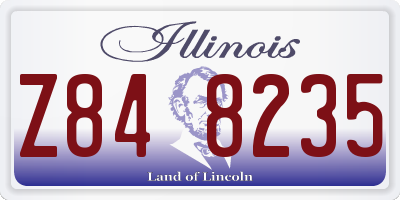 IL license plate Z848235