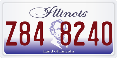 IL license plate Z848240