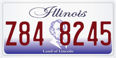 IL license plate Z848245