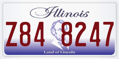 IL license plate Z848247